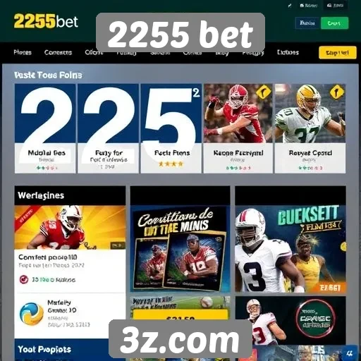 Avaliação das funcionalidades do site 2255 bet